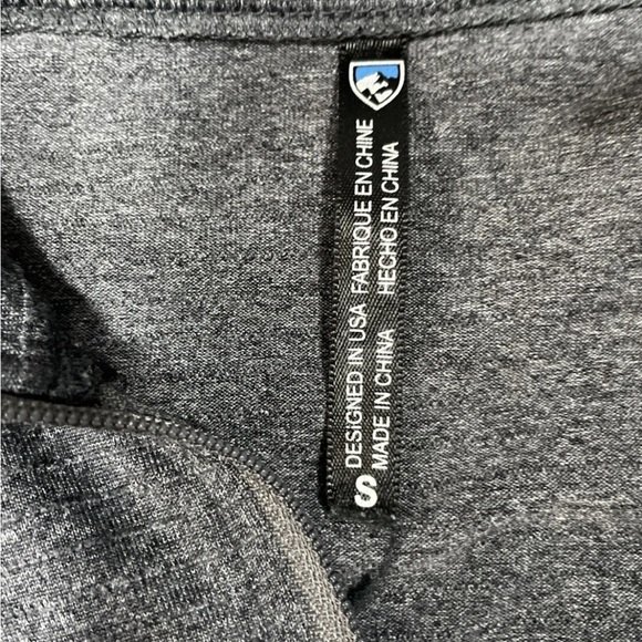 Kuhl Pullover Women’s Grey Mock Neck Long Sleeve 1/4 Zip Outdoors Size Small - Picture 6 of 7